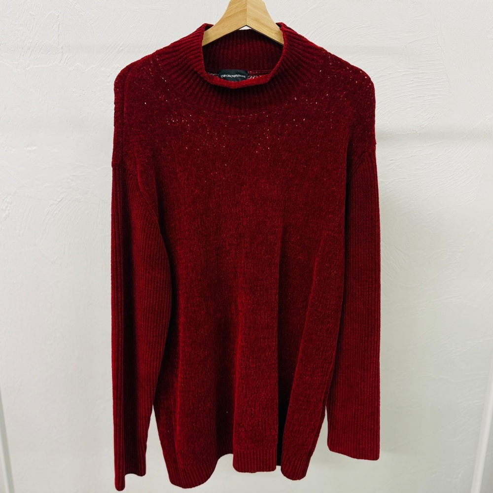Armani Red Turtleneck XXL